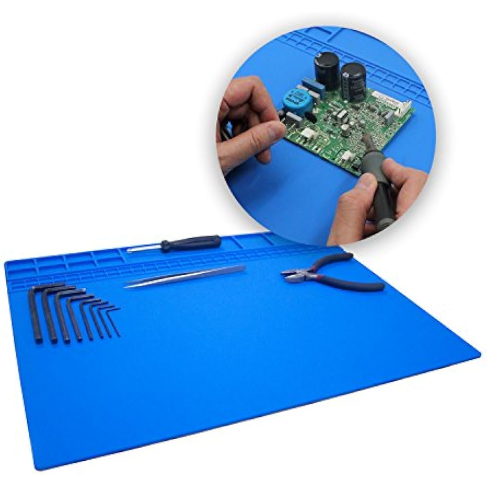 Large Soldering Mat/Pad Silicone Heat Resistant 932F Hot Air Rework
