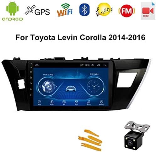 10 1インチ カーナビ カーオーディオ ビデオプレーヤー対応 Androidカーステレオ 内蔵 Bluetooth機能対応 電話リンクbluetoothをサポート Hd 2 5dタッチスクリーン ステアリングホイールコントロール ために Toyota Levin Corolla 14 16without Obd2 Pr365 Hr