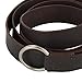 Armory Replicas Simple Brown Medieval Leather Belt with Steel Ring