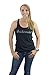 Bridesmaid | Flowy, Silky, Fashionable Racerback Women's Bridal Tank Top-Black,S