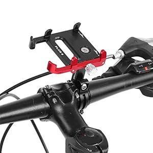 GUB PLUS 6 Road Fiets Mountainbike Mobiele Telefoon Houder Met 360 Graden Rotatie Zwart + Rood