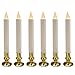 Brite Star Battery Operated 9-inch LED Candles - 6 Count Flickering Flameless Candles with Timer - Perfect for Home Décor, White