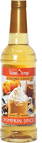 Jordan's Skinny Syrups | Sugar Free Pumpkin Spice Coffee Syrup | Healthy Flavors with 0 Calories, 0 Sugar, 0 Carbs | 750ml/25.4oz Bottle
