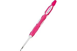 Mdoker Size F/(3.5mm) Crochet Hook,Extra Long Crochet Hooks Needles for Arthritic Hands,Ergonomic Grip Soft Handles for Beginners and Experiecced Crochet Lover,Comfortable/Smooth/Ergonomic