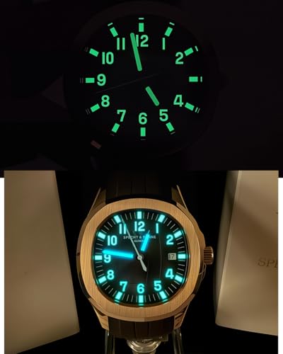 Specht & Söhne - Orologio da uomo giapponese Miyota 8215, sportivo, classico, meccanico, automatico, cinturino in gomma, impermeabile, 40 mm