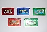 POKEMON 5 pack serie - EMERALD, FIRERED, GREENLEAF, RUBY, SAPPHIRE - NINTENDO model GAME BOY ADVANCE (GBA) - English Version