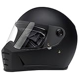 Biltwell Lane Splitter Solid Full-face Motorcycle Helmet - Flat Black / Large