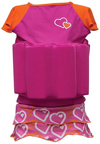 SwimWays Float Shorty-Fuchsia and Orange (S/M)