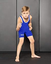 Elite Sports Kids Wrestling Youth Singlet, Standard