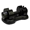Tunturi Selector Dumbbell, verstelbare dumbbell, tot 12,5 kg, stappen van 1,25 kg