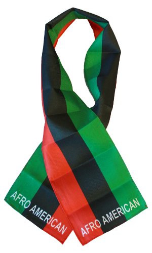 African American - 8" x 60" Lightweight Flag Scarf