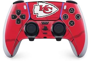 Skinit Decal Gaming Skin Compatible with PS5 DualSense Edge Pro Controller - Officially Licensed NFL Kansas City Chiefs Double Vision Design