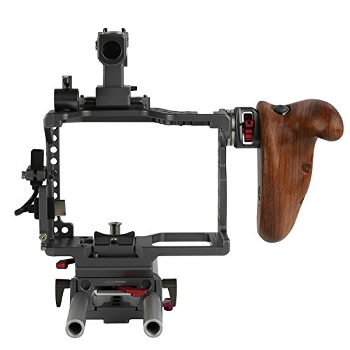 Ikan Panasonic GH4/GH5 Rig with Wooden Handle (Tilta) - Black - ES-T37-A (Certified Refurbished) - Thumbnail 2