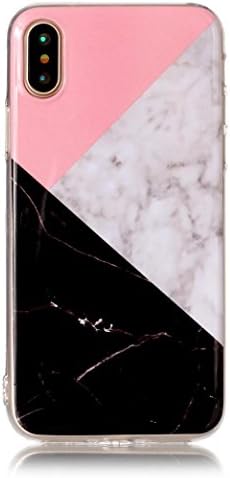 Apple iPhone X Cases, METFIT Marble TPU Printed Painting Pattern Phone (G)