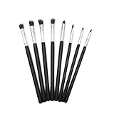Professional Cosmetic Makeup Eye Brush Set - Eyeshadow Eyeliner Blending Crease Kit - 8pcs Essential Makeup Brushes - Pencil, Shader, Tapered, Definer - Last Longer, Apply Better Makeup