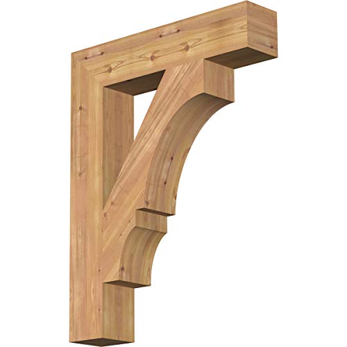 5 1/2"W x 28"D x 36"H Balboa Block Smooth Bracket, Western Red Cedar