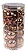 Clever Creations Copper & Bronze 38 Piece Shatterproof Christmas Tree Ornaments Festive Holiday Decor | 60mm Balls | Stars, Hearts, Pinecones and More Christmas Trees