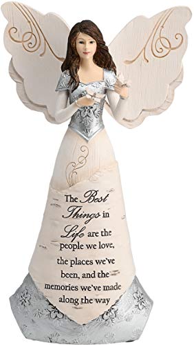 Pavilion Angel Figurine Holding Butterflies 8-Inch