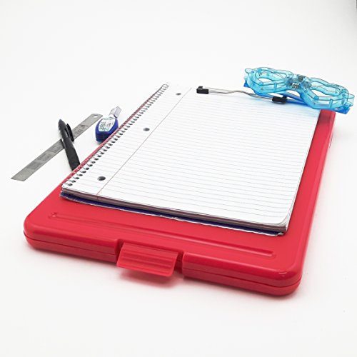 3PC Letter Size Plastic Storage Clipboard with Built-in Pen Holder (Set)