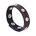 iiniim Men's Leather Ball Lifter Enhancing C-strap Thong Mention Bracelet Ring Underwear Black Type B Ring