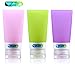 On the go® Silicone Travel Bottle Set shampoo conditioner bottle leak proof design silicone travel bottles