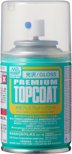 GSI クレオス(GSI Creos) Mr.トップコート 水性プレミアムトップコート スプレー 光沢 88ml ホビー用仕上材 B601 透明商品画像