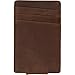 Slim Leather Money Clip Wallet for Men - Best Front Pocket Wallet with Credit Card Holder & ID Case - RFID Blocking (Brown)