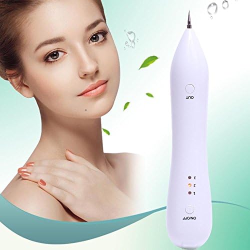 Mole Removal Pen, ManKami Dot Mole Remover Pen Eraser Plasma Tool Kit for Freckles, Moles, Age Spots, Tattoo, Nevus, Birthmark, Skin Pigmentation Portable USB Charging with Replaceable Needles