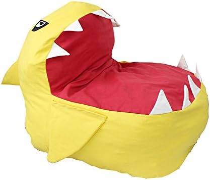 SBTD Bean Bag for Kids, Large Toy Bag, Comfortable Children Reading Bean Bag Chair Seating-Excellent Solution for Toys and Clothes, Ideal Gift for Boys & Girls (Yellow)