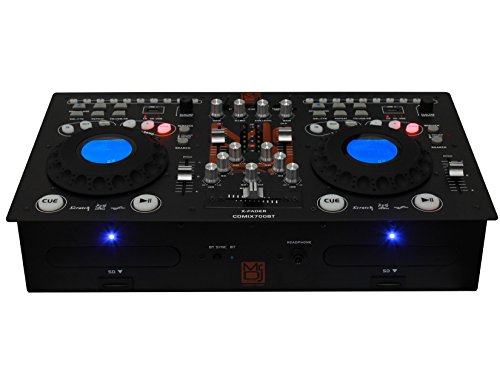Mr. Dj CDMIX CDMIX700BT Professional Dual CD Mixer with USB/SD Card and Bluetooth Technology