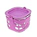 Lifefactory 2 Cup BPA-Free Glass Food Storage and Bakeware with Protective Silicone Sleeve and Lid, Huckleberry
