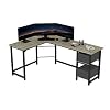 SZXKT Computer Desk ，Corner Desk，Home Office Desk with Drawers L Shaped Computer Table Sturdy Gaming Writing Studio…