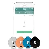 TrackR bravo - Bluetooth Tracking Device. Item Tracker. Phone Finder. iOS/Android Compatible. Generation 3, Silver/Black/Blue/Rose Gold (4 Pack)