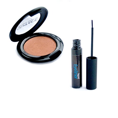 Dollface-Mineral-Makeup-Christmas-Gift-Set-Winter-Bronzer-with-Black-Liquid-Eye-Liner-Set