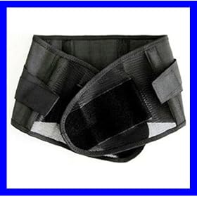 ブラック メッシュ 腰 保護ベルト 腰椎 サポート ベルト コルセット ［並行輸入品］