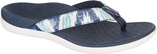 Vionic Women's Tide Sequins White Navy 9 M