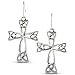 Celtic Trinity Knot Religious Cross Polished Silver Tone Triquetra Earrings