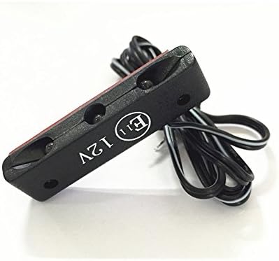 (4) Black 12v 3 LED White Motorcycle Plate Light License Number Rear Tag Sport Cycle Bike