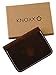 KNOXX Wallets - Slim Leather Minimalist Men's Tough Wallet or Cardholder Brown - Handmade