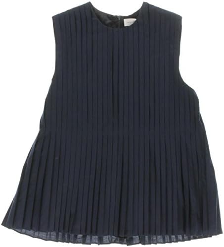 Victoria Beckham Jeans Girls Pleated Sleeveless Casual Dress Navy 10