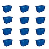 Sterilite 30 Gallon Plastic Stackable Storage Tote