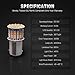KAFEEK 20× Super Bright 1156 1141 1003 7506 BA15S 50-3014SMD LED Bulbs 12 Volt RV Camper Interior Lights, Warm White