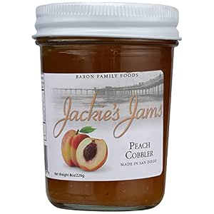 Baron Family Foods, jackie's jams, Peach cobbler (858441001106)