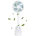 TianNorth Clip Fan Rechargeable Battery Operated Clip on Mini Desk Fan For Baby Strollers,Home, Office, Dorm, outdoor (White)