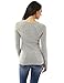 PattyBoutik Women Crewneck Raglan Cable Knit Sweater (Light Gray Small)