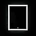 HOMCOM LED Bathroom Mirror Wall Mount Vanity Make Up Mirror with Dimmable Touch Switch Control and Defogger, Waterproof - 36
