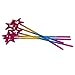 5-Pack 13.4 Inches Long Princess Wand Rainbow Party Favors Rainbow Star Wands Star Princess Wand