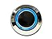 mod/smart Blue Illuminated Bulgin Style Momentary Vandal Switch - 22mm -Silver Housing - Ring Illumination