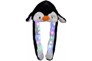 YUERFEILA Animal Hat Plush Ears Moving Jumping Dress Up Cosplay Party Christmas Holiday Cute Ear Flap Cap for Kids Adults