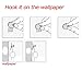 HOTLISTOR Reusable Multipurpose Piggy Cubicle Wall Hooks 5PCS 10PCS Decorative Pin Stick Hooks Office Partition Panel Hanger Home Kitchen (5-Hooks(Color))